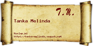 Tanka Melinda névjegykártya