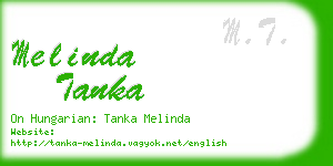 melinda tanka business card